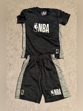 NBA Black and Gray Boys Short Sleeve Tee & Shorts Set -3T